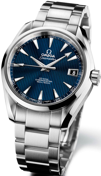 omega seamaster aqua terra 150m blue dial