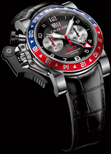  Graham Chronofighter Oversize GMT Blue & Red