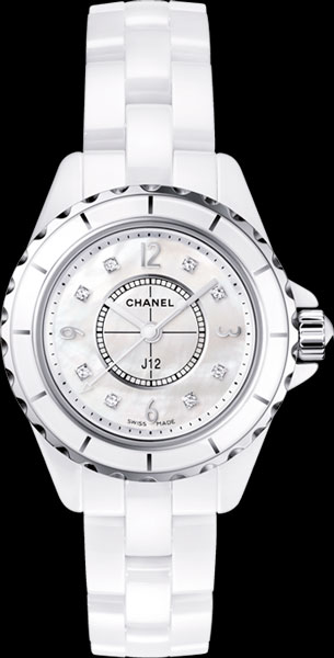  H2570 Channel J12 White Classic 29mm Diamond Set Bracelet Watch