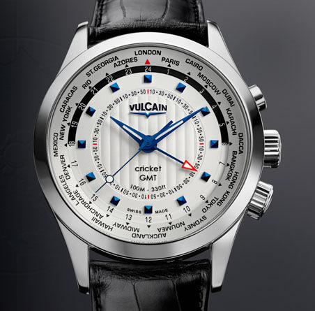  Vulcain Aviator GMT 2009 - steel